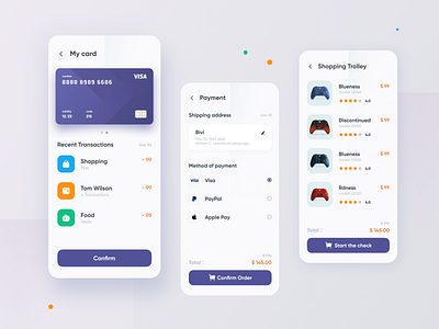 BIVI-Mall app design payment ui