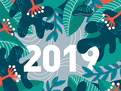 Happy 2019 ! 2019 design illustartor illustration nature