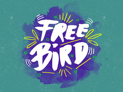 Free bird artwork creative design drawing graphicdesign graphicdesigner handtype illustration music art texture type type design typography design