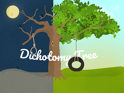 Dichotomy Tree adobe adobe illustrator adobe photoshop design digitaldesign illustraor illustration nature screendesign typography vector