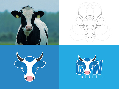 COW CRAFT branding design dribbble illustration logo logoboss logodesign logodesignersclub logoinspiration logoinspire logotype vector