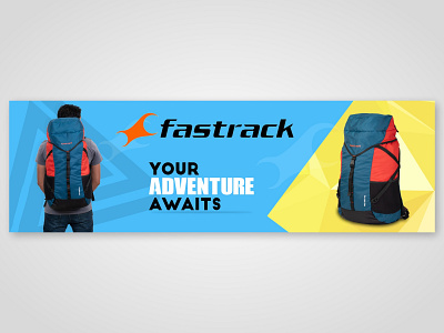 Fastrack abstract amazon artist artwork bag bag design banner banner design branding design inspiration fastrack men poster posters travel traveling