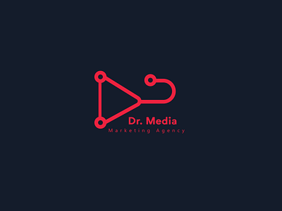 Dr. Media Logo Design branding design graphic design illustration logo logodesign typography ui ux vector