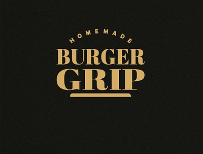 Burger Grip Logo Design branding design graphic design illustration logo logodesign typography ui ux vector