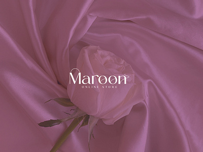 Maroon Store branding graphic design illustration logo mini typography