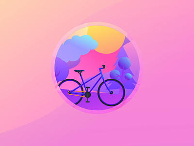 Bicycle illustration bicycle cycling flat illustration vector illustration