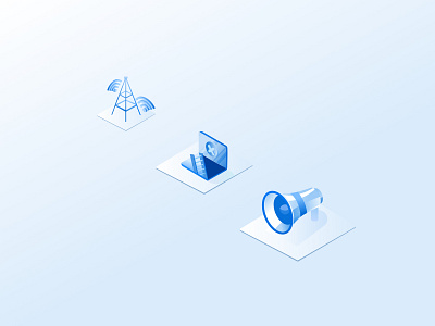 Isometric icon set