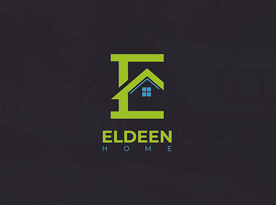 ELDEEN HOME Logo brand branding business logo company logo flat home logo icon letter letter logo letter logo design logo logo design logo mockup logodesign logos logotype minimal minimalist logo real estate real estate logo