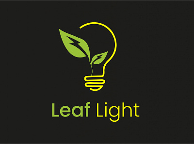 Leaf Light Logo brand branding business logo company brand logo company logo creative logo design design flat graphic design graphic designer illustration logo logo branding logo concept logo designer logos minimal minimalist logo unique logo vector