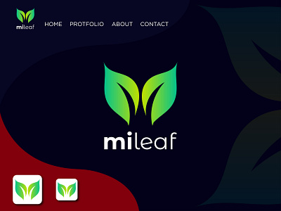 *mileaf* Logo Branding