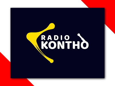 Radio Kontho Logo abstract logo branding business logo company brand logo company logo creative logo flat logo logo design minimal minimalist logo unique logo website logo