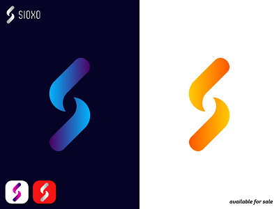 SIOXO Logo - Letter S abstract logo app icon app logo brand business logo company brand logo company logo creative logo lettermark logo logo logo branding logo design unique logo