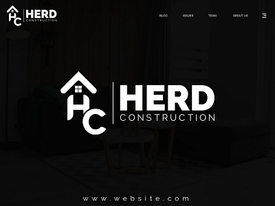 Herd Construction Real Estate Logo