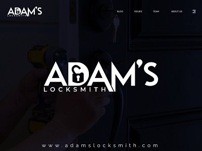 Adam's Locksmith Logo Design