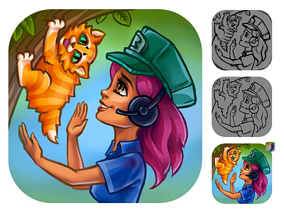 The icon for Appstore game game art icon mobile game