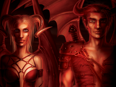 Demons for the Book Cover book cover demon illustration illustration art illustration digital