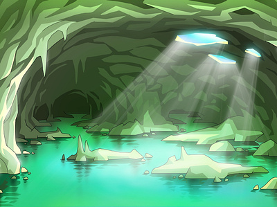 The Background for the Game background cartoon game art illustration