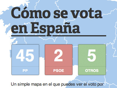 Spanish elections result cartodb data map visualization