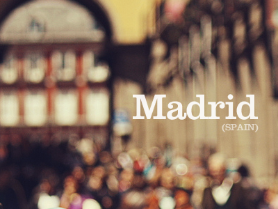 Madrid blur madrid photo