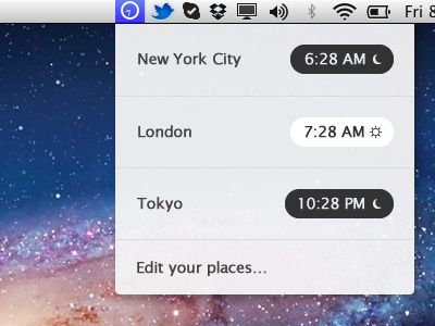 Simplest clock OSX application ever