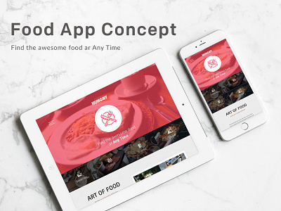 Food App Concept app design design mockups eatouts food food and drink food app hungry icon illustration logo resturant ui uiux userinterfacedesign