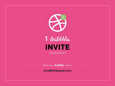 1 Dribbble Invite dribbble invite dribbble invites giveaway invite giveaway