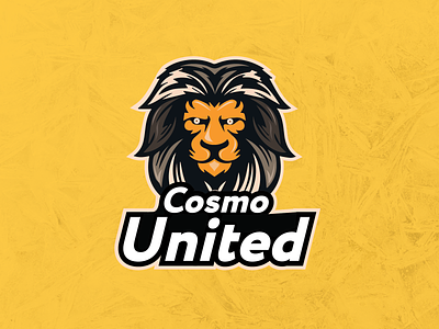 Cosmo United Cricket Logo branding cosmounited cricket cricket logo illustration infographics lion logo vector