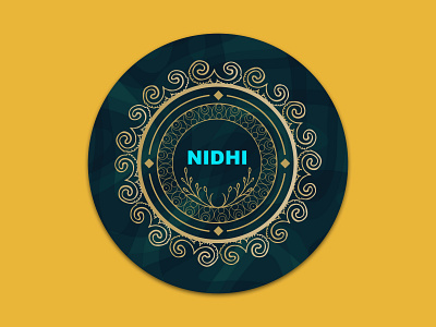 Nidhi branding coasters icon illustration logo vector