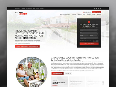 Storm Smart design home improvement web design website website design wordpress wordpress design