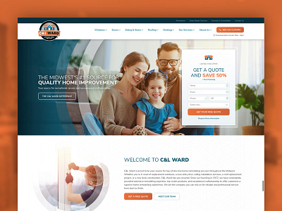 C&L Ward design home improvement web design website website design wordpress wordpress design