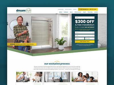 Dreamstyle Remodeling design home improvement ui ux web design website website design website development wordpress wordpress design