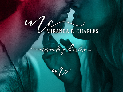 Miranda P. Charles author branding branding design gradient logo logo design modern romance romantic
