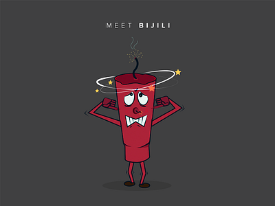 Meet Bijili awareness character creative design digital diwali flat illustraion mascot minimal safe soundless