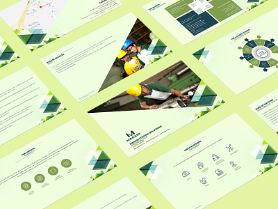 Marami Proposal Slides branding industry pattern presentation design vector