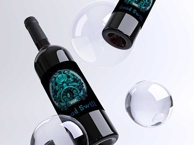 Good Swill branding label logo wine label