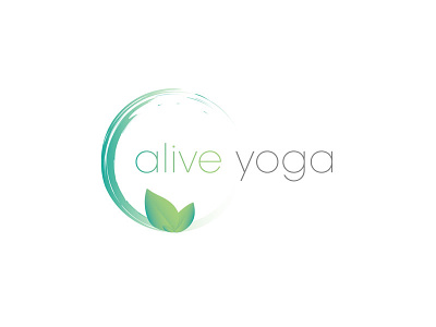 Alive Yoga branding logo natural sports yoga