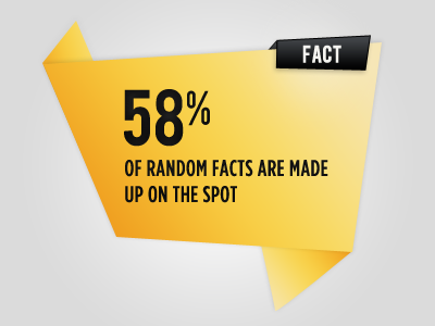 Random Fact bubble square fact font speech bubble typography