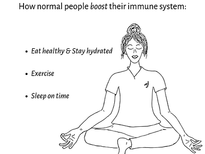 My Immune System and I comic art illustration