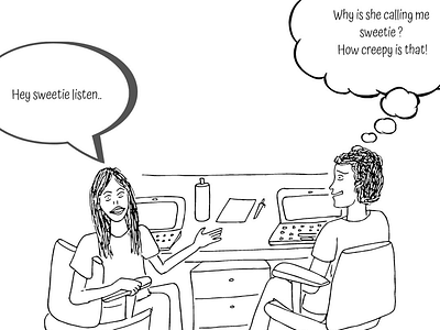 Office Conversations.. illustration line sketch normal not so normal observation office conversations strangertimes