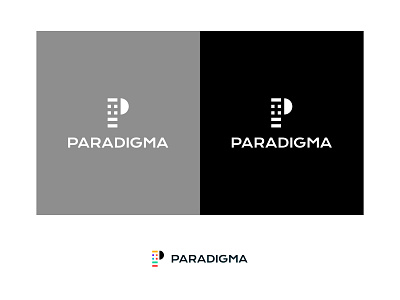 Paradigma Logo black white brand branding clothing clothing brand clothing design clothing label logo logo design logodesign study