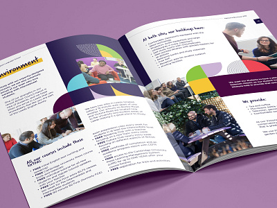 Leeds English Language School Brochure brochure design editorial editorial layout graphic design indesign layout magazine modern
