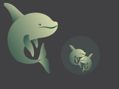 Fish Logo interaction ios vector icon minimal brand ux blue web app website character illustrator ui creative animation design branding logo illustration