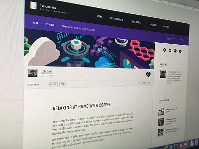 Post layout for wordpress blog template I am working on