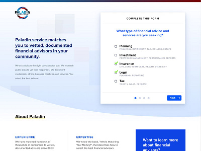 Landing page with a form landing landing form landing page
