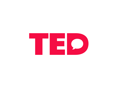 TED Logo Concept app branding design flat icon illustration logo typography ui vector