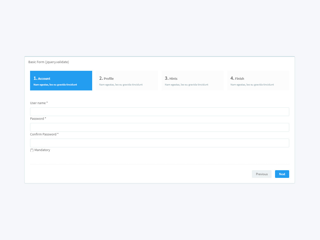 Wizard Form by UZ Studio on Dribbble