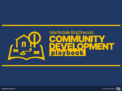MDBW Community Development Playbook Logo branding housing logo playbook