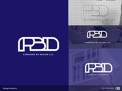 Purposed By Design LLC. branding business design logo