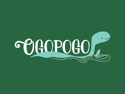 Ogopogo boat name lettering loch ness logo ogopogo sailboat