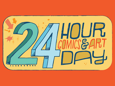 24 Hour Comics Day comics hand drawn lettering